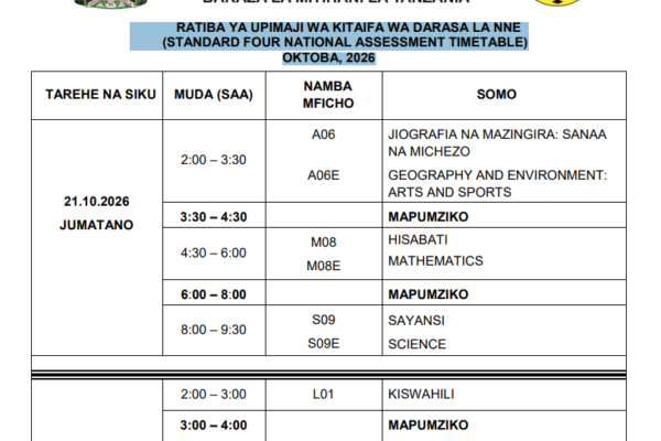 sfna 2026 timetable