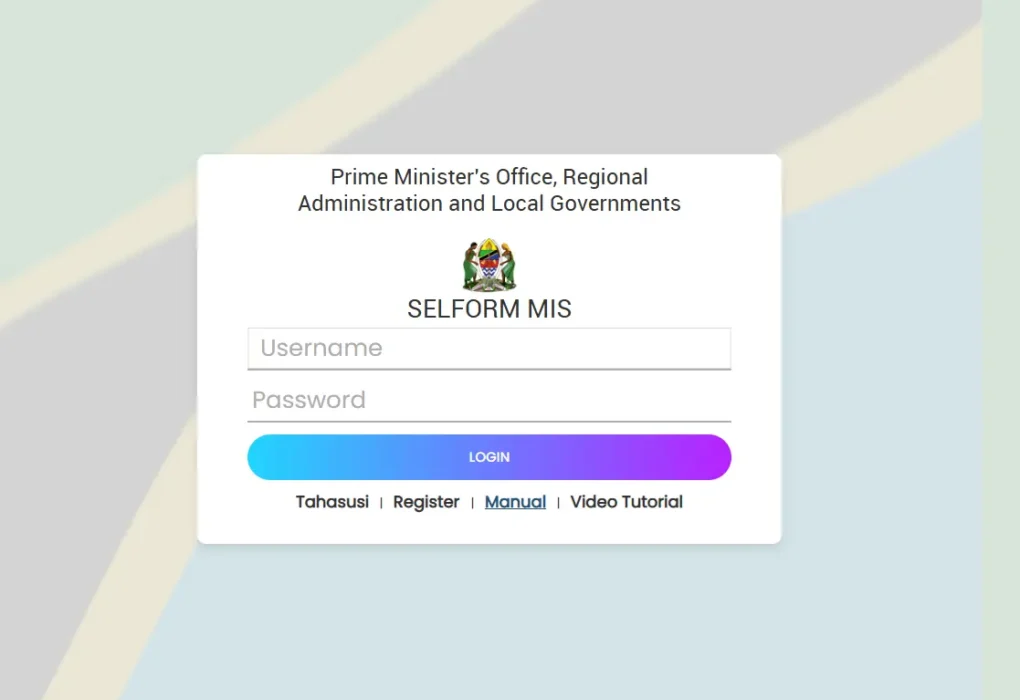TAMISEMI SELFOM SYSTEM