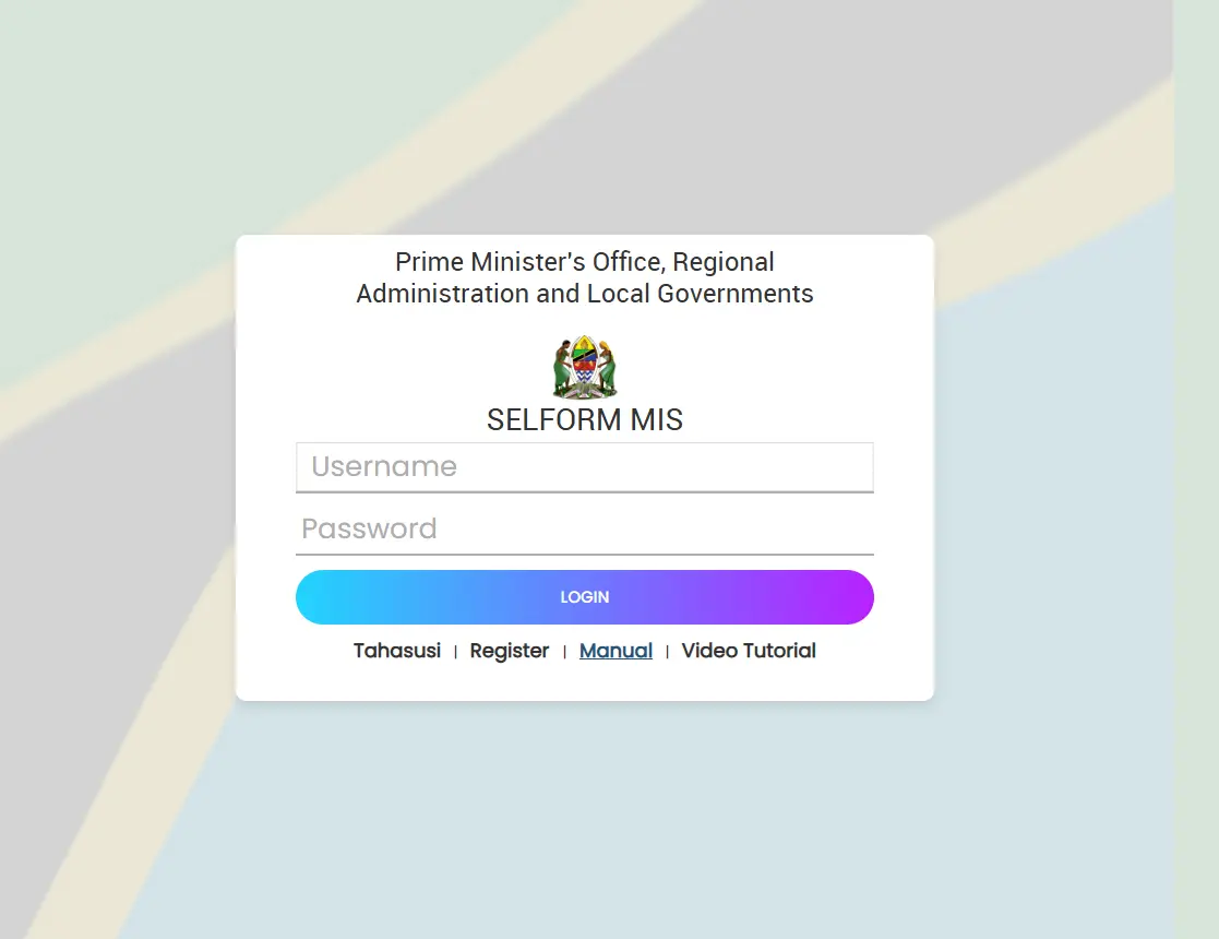 TAMISEMI SELFOM SYSTEM